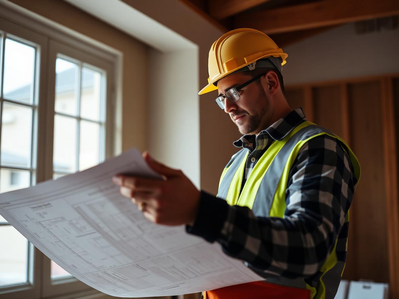 Fixify project manager reviewing blueprints